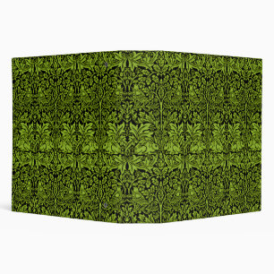 William Morris Brother Rabbit Sage Green Black Binder