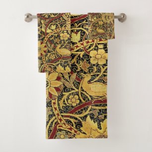 William Morris Bullerswood Faux Tapestry  Bath Towel Set