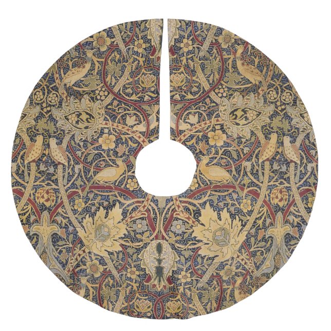 William Morris Bullerswood Faux Tapestry Brushed Polyester Tree Skirt (Front)