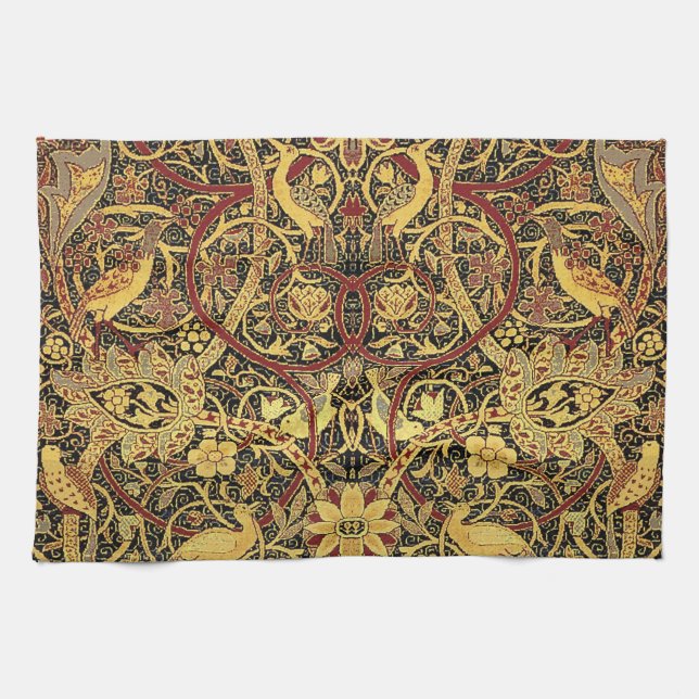 William Morris Bullerswood Faux Tapestry Kitchen Towel (Horizontal)