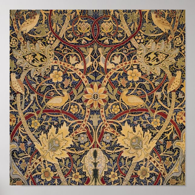 William Morris Bullerswood Faux Tapestry Poster (Front)