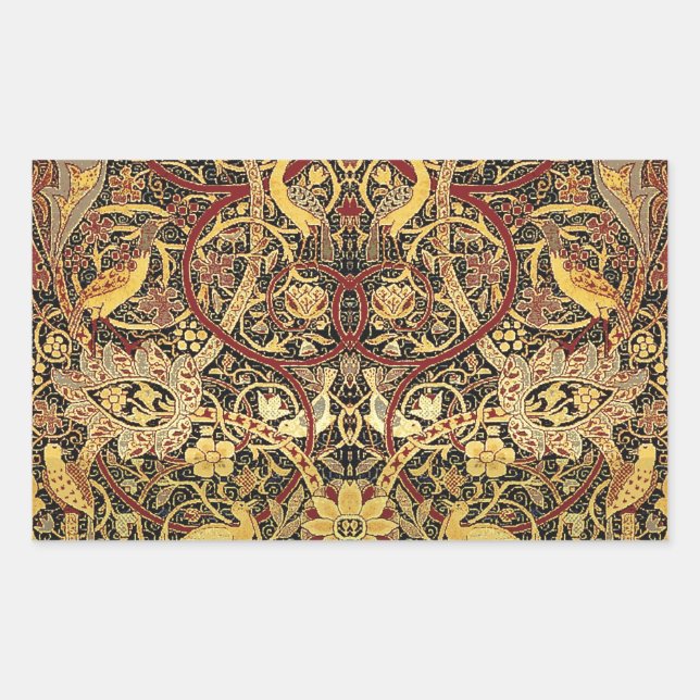 William Morris Bullerswood Faux Tapestry Sticker (Front)