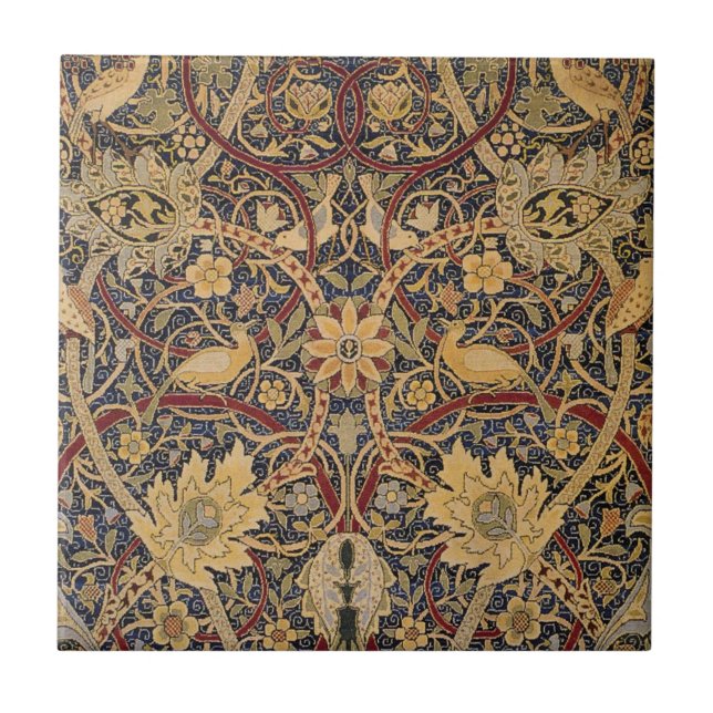 William Morris Bullerswood Faux Tapestry Tile (Front)