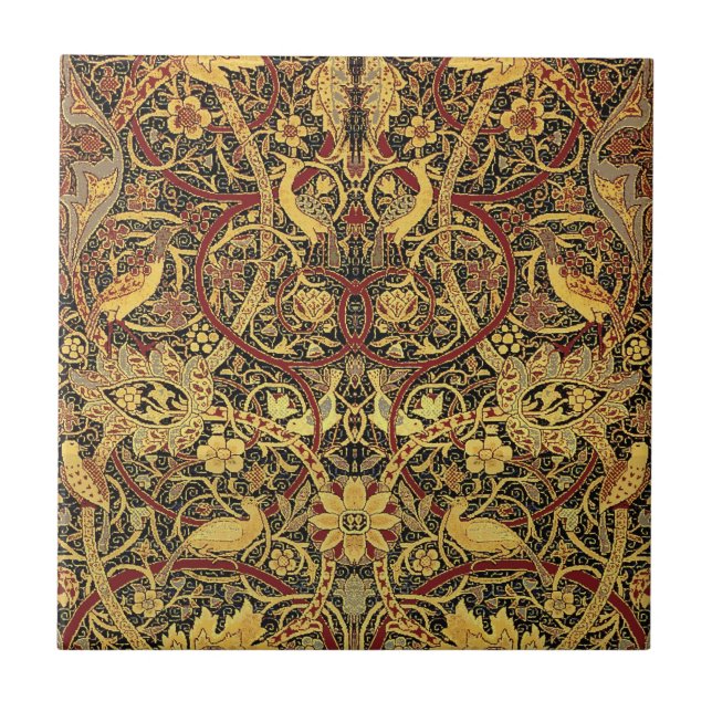 William Morris Bullerswood Faux Tapestry Tile (Front)