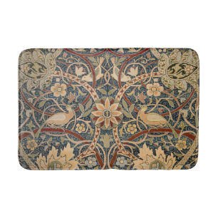 William Morris Bullerswood Vintage Bird Art Bath Mat