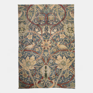 William Morris Bullerswood Vintage Bird Art Kitchen Towel