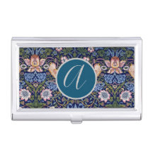 William Morris Business Card Holder CUSTOM INITIAL