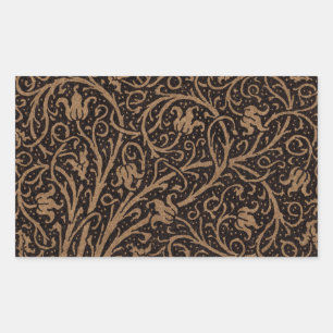 William Morris Campion Tooled Leather Damask Sticker