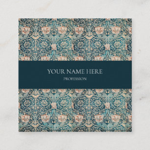 WILLIAM MORRIS CARTE DE VISITE MOTIF BOTANIQUE
