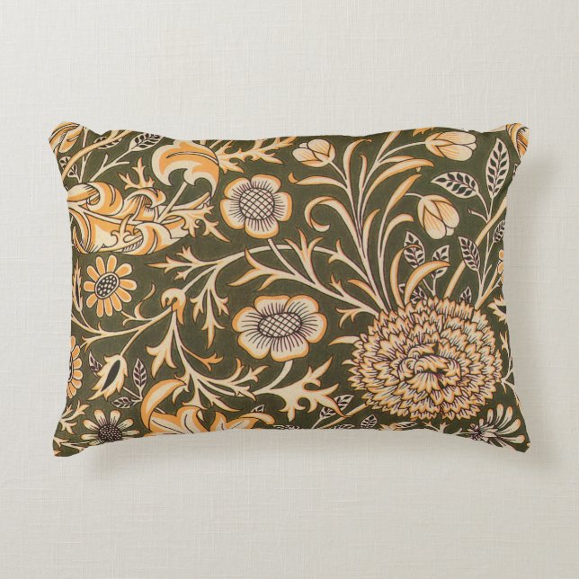 William Morris Cherwell Wallpaper Pattern Accent Pillow (Front)