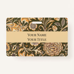William Morris Cherwell Wallpaper Pattern Badge