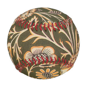 William Morris Cherwell Wallpaper Pattern Baseball