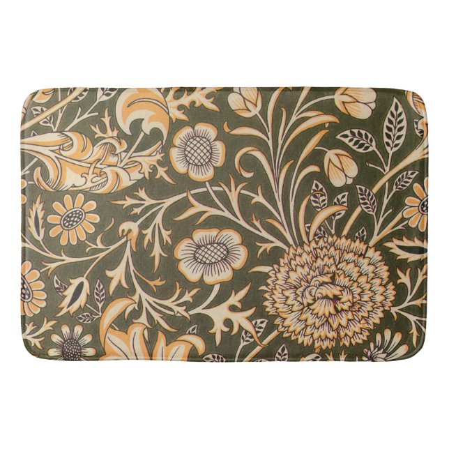 William Morris Cherwell Wallpaper Pattern Bath Mat (Front)