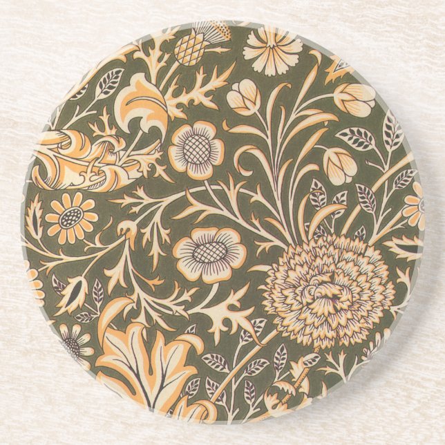 William Morris Cherwell Wallpaper Pattern Coaster (Front)