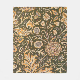 William Morris Cherwell Wallpaper Pattern Fleece Blanket
