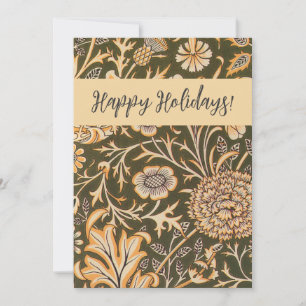 William Morris Cherwell Wallpaper Pattern Holiday Card
