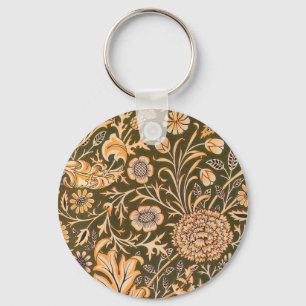 William Morris Cherwell Wallpaper Pattern Keychain