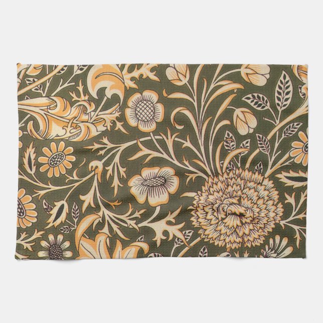 William Morris Cherwell Wallpaper Pattern Kitchen Towel (Horizontal)