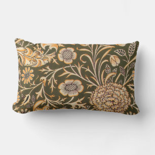 William Morris Cherwell Wallpaper Pattern Lumbar Pillow