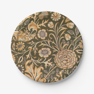 William Morris Cherwell Wallpaper Pattern Paper Plate