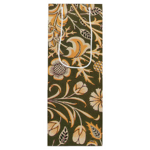 William Morris Cherwell Wallpaper Pattern Wine Gift Bag