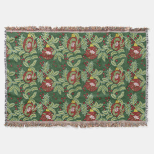 William Morris Christmas  Throw Blanket