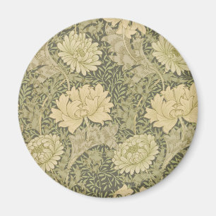 William Morris Chrysantemum Soft Floral Design Magnet