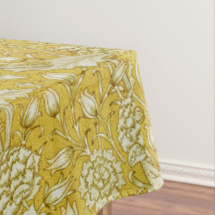 William Morris Chrysanthemum Floral Pattern Foliag Tablecloth