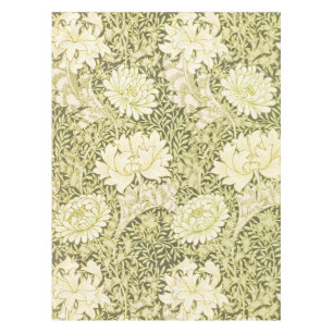 William Morris Chrysanthemum Floral Pattern Tablecloth
