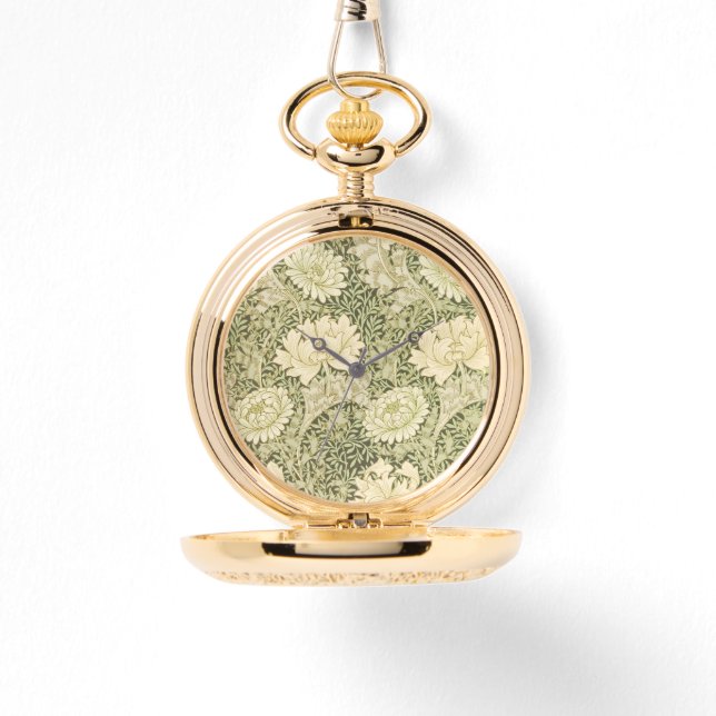 William Morris Chrysanthemum Golden Watch  (Front)