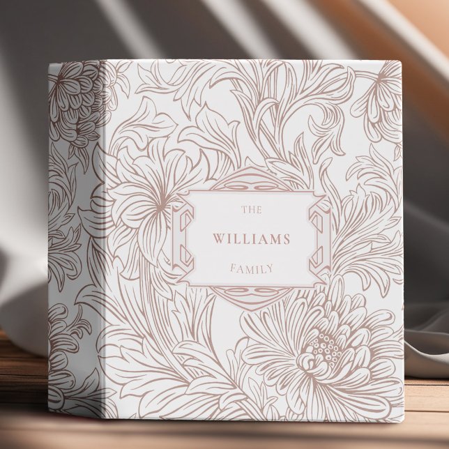 William Morris Chrysanthemum Pattern 3 Ring Binder (Creator Uploaded)