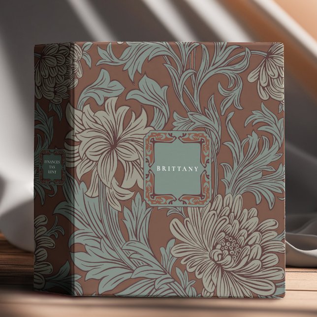 William Morris Chrysanthemum Pattern 3 Ring Binder (Creator Uploaded)