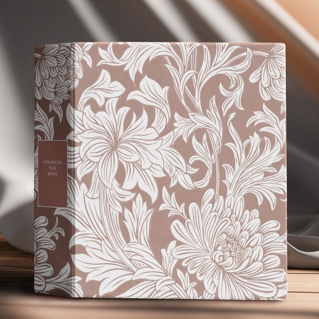 William Morris Chrysanthemum Pattern 3 Ring Binder (Creator Uploaded)