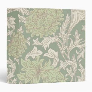 William Morris Chrysanthemum Pattern 3 Ring Binder