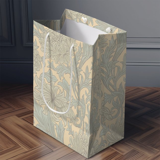 William Morris Chrysanthemum Pattern Medium Gift B Bag (Creator Uploaded)
