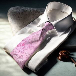 William Morris Chrysanthemum Pattern Neck Tie