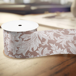 William Morris Chrysanthemum Pattern Satin Ribbon