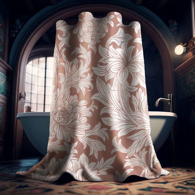 William Morris Chrysanthemum Pattern Shower Curtai (Creator Uploaded)