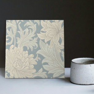 William Morris Chrysanthemum Pattern Tile