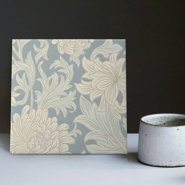 William Morris Chrysanthemum Pattern Tile (Creator Uploaded)