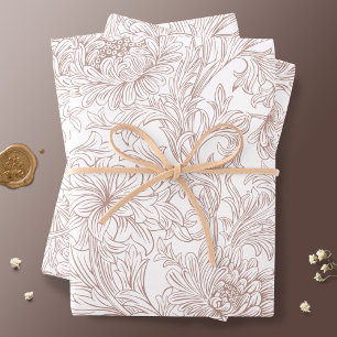 William Morris Chrysanthemum Pattern Wrapping Pape Paper Sheet
