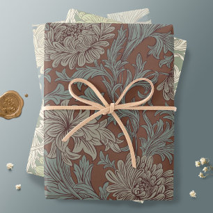William Morris Chrysanthemum Pattern Wrapping Pape Wrapping Paper Sheet