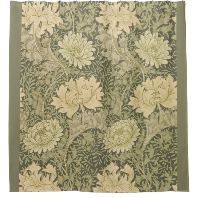 William Morris Chrysanthemum Sage Flower (Front)