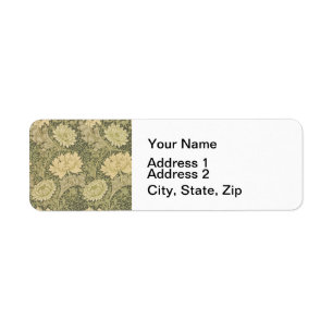 William Morris Chrysanthemum Sage Flower