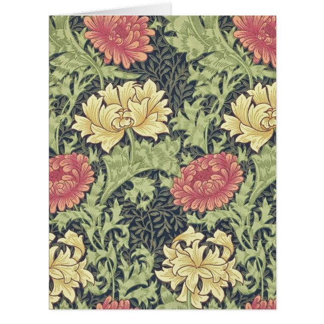 William Morris Chrysanthemum Vintage Floral Art (Front)