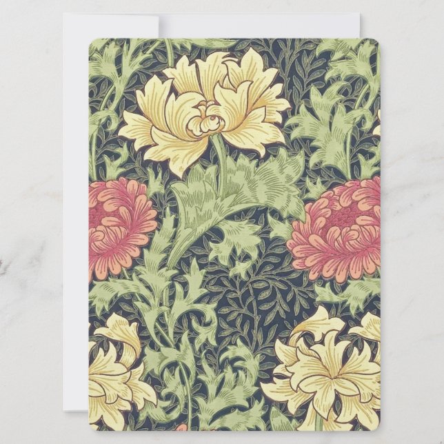 William Morris Chrysanthemum Vintage Floral Art (Front)