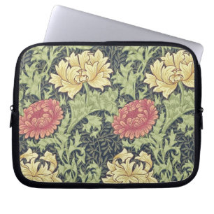 William Morris Chrysanthemum Vintage Floral Art Laptop Sleeve