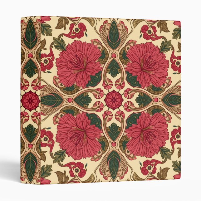  William Morris Chrysanthemums Floral Art Nouveau  Binder (Front/Spine)