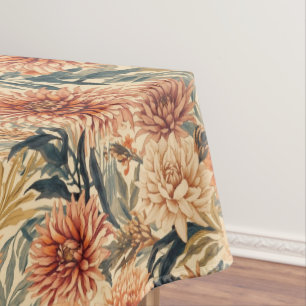 William Morris Chrysanthemums Floral Art Nouveau Tablecloth
