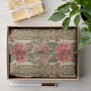  William Morris Chrysanthemums Floral Art Nouveau  Tissue Paper